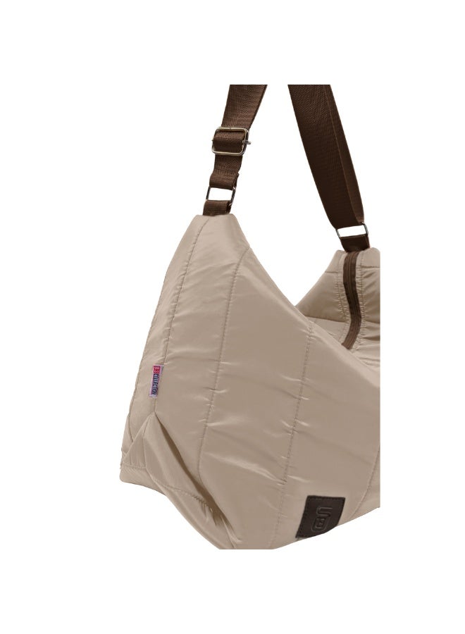 B.S COLLECTION Luxury Large Tote Bag and Elegant Multi-Purpose Women’s Shoulder Bag - Beige - Image 5