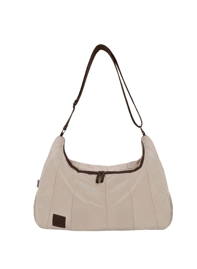 B.S COLLECTION Luxury Large Tote Bag and Elegant Multi-Purpose Women’s Shoulder Bag - Beige - Image 1