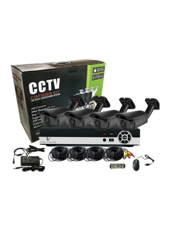 تومفيجن مجموعة كاميرات مراقبة بالموجات الضوئية تحت الحمراء لرؤية ليلية كاملة الوضوح - Image 1