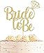 AHAORAY Bride To Be Cake Topper Gold Glitter Bridal Shower Cake Decoration Supply Bridal Wedding Engagement Party Decoration Photo Prop - Image 3