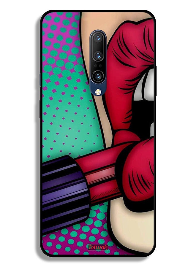 Tolwak OnePlus 7 Pro Protective Case Cover Lipstick - Image 2