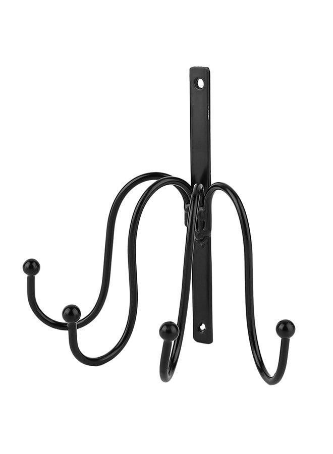 Bathroom Robe Hook Wall Hanger Black 15.5x6x14cm - Image 2