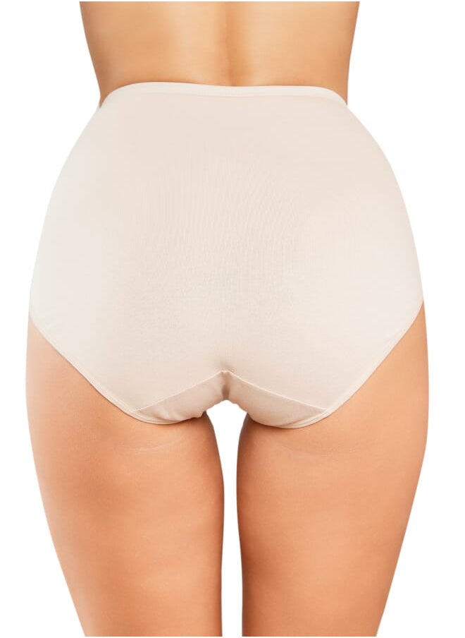 Every Woman Knows Womens Mid-Coverage Lacy Underwear Cotton Underwear for Ladies Soft Briefs 3 Pack  - Image 5