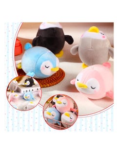 SYOSI 4 Pieces Mini Plush Penguin Stuffed Toys Animal Cute Small Baby Penguin Stuffed Doll Penguin Plush Keychain Key Holder Bag Pendant Party Favor Present Toys for Boys Girls (Adorable Style)  - Image 4