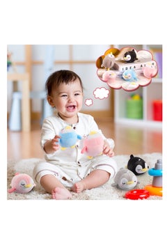 SYOSI 4 Pieces Mini Plush Penguin Stuffed Toys Animal Cute Small Baby Penguin Stuffed Doll Penguin Plush Keychain Key Holder Bag Pendant Party Favor Present Toys for Boys Girls (Adorable Style)  - Image 5