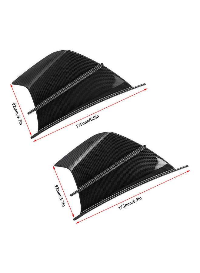 Loquat Aerodynamic Winglets ABS Wing Spoiler Universal Modification Accessory for Motorcycle - Image 4