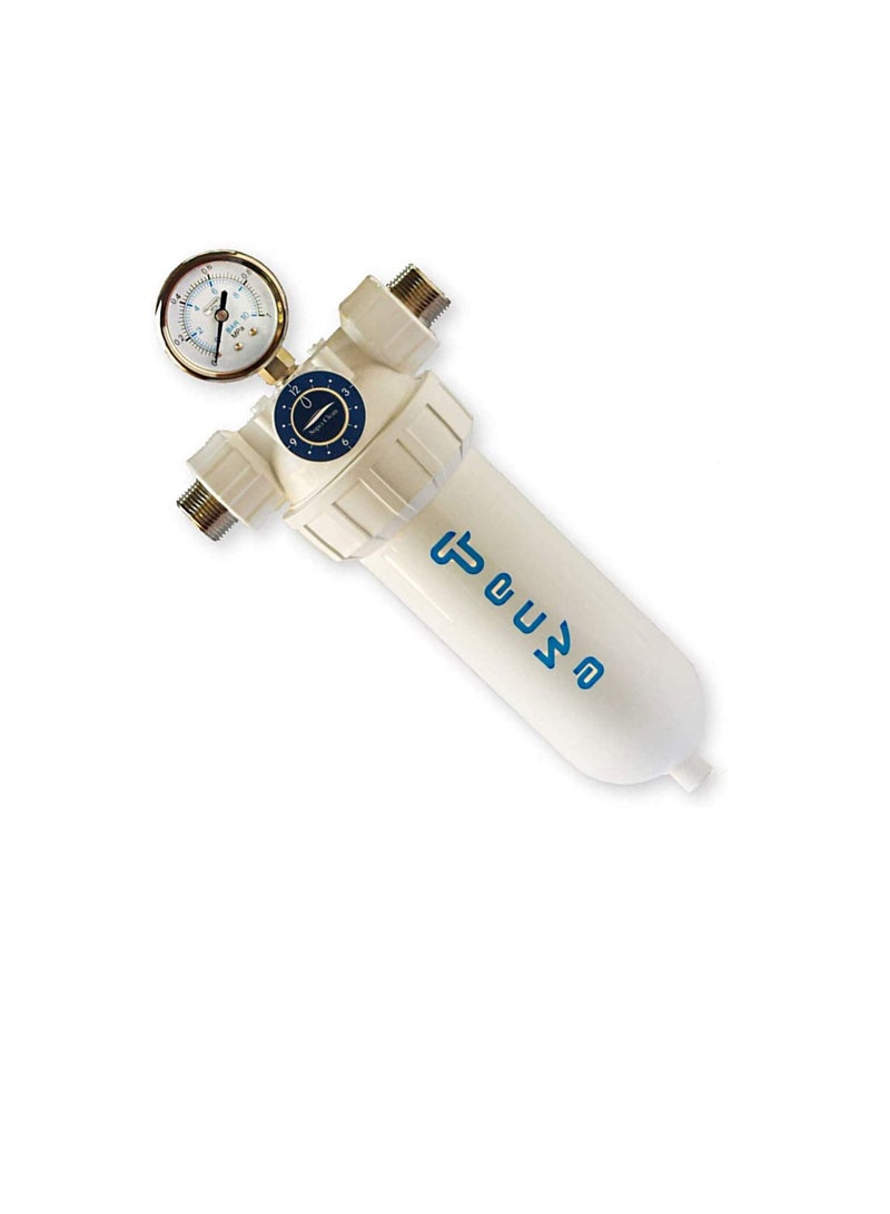 Tecwa Flomax Inline Water Filter With Anti-scaling Cartridge, Protect Whole Home Appliances and Bathroom Sanitary from Hard Water Sediment Struvite and Lime Water - Image 1