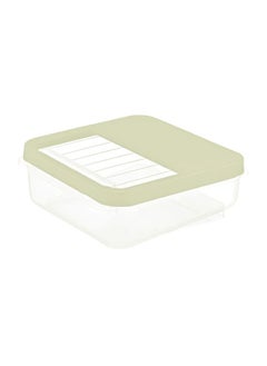 dunya Dunya Plastic 8L Side Storage Container With Top Opening Clear Lid -Turkey made-Beige Cover  - Image 1