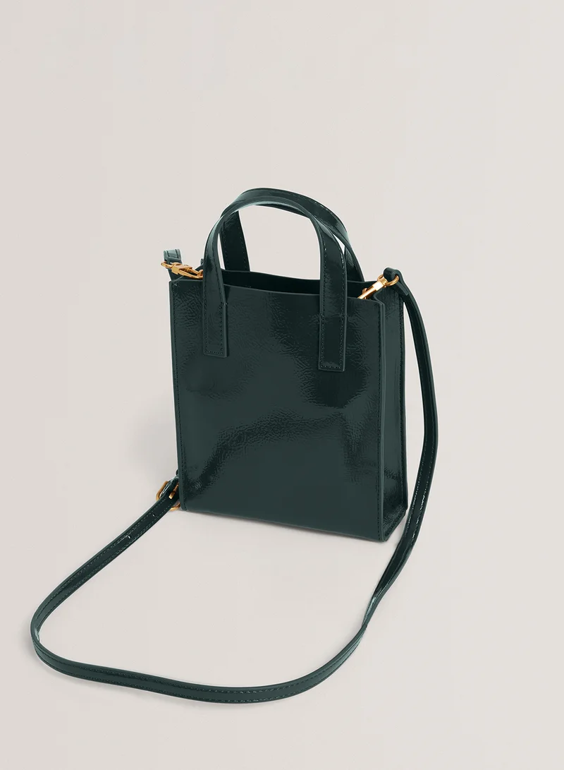 Ted Baker Rossem Rose Detail Crinkle Small Tote Bag