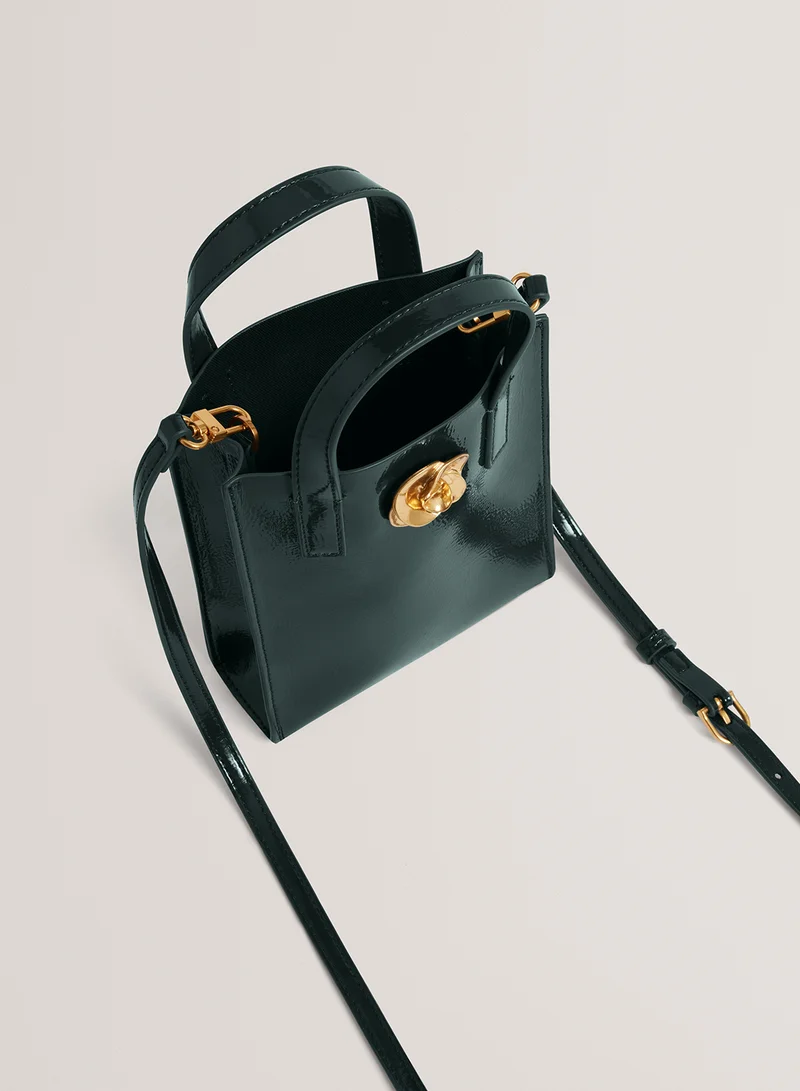 Ted Baker Rossem Rose Detail Crinkle Small Tote Bag