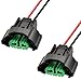 Bolipoeq Premium H8 H9 H11 880 881 Female Adapter Wire Connector Headlight Fog Light Wiring Harness Retrofit Pigtail Replacements Compatible with Toyota GMC Chevy Honda Jeep Ford Dodge and More - Image 2