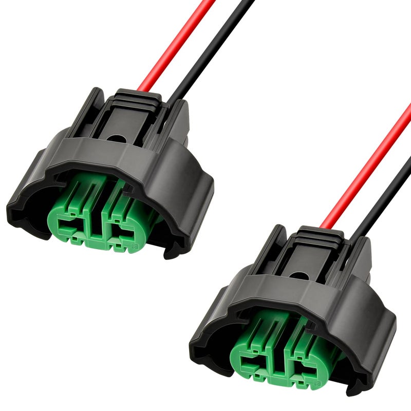 Bolipoeq Premium H8 H9 H11 880 881 Female Adapter Wire Connector Headlight Fog Light Wiring Harness Retrofit Pigtail Replacements Compatible with Toyota GMC Chevy Honda Jeep Ford Dodge and More - Image 3
