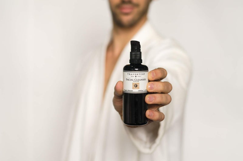 Travertine Spa Facial Cleanser | No Sulfates or Parabens | Vegan | Natural, Botanical Formulation - Image 4