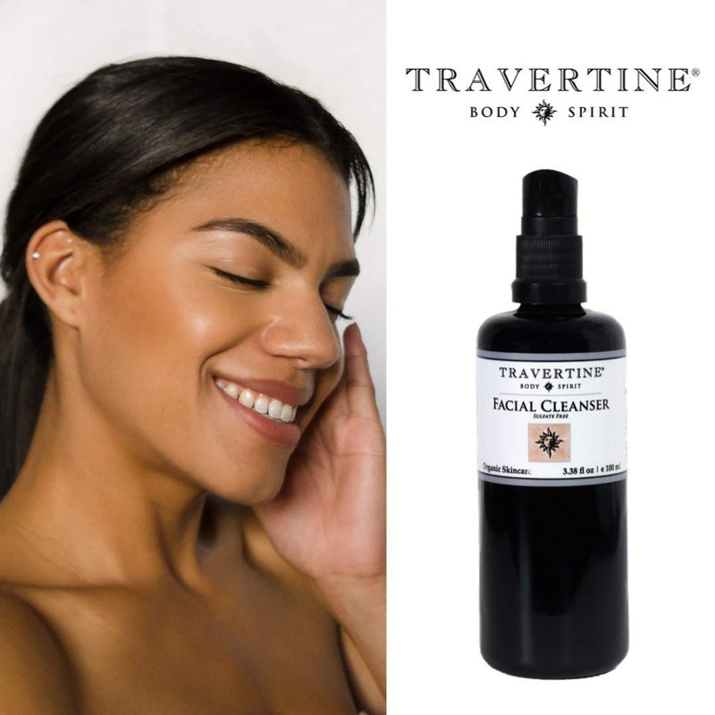 Travertine Spa Facial Cleanser | No Sulfates or Parabens | Vegan | Natural, Botanical Formulation - Image 5