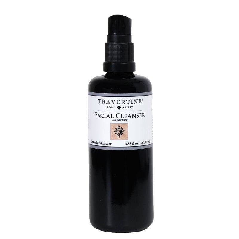 Travertine Spa Facial Cleanser | No Sulfates or Parabens | Vegan | Natural, Botanical Formulation - Image 1