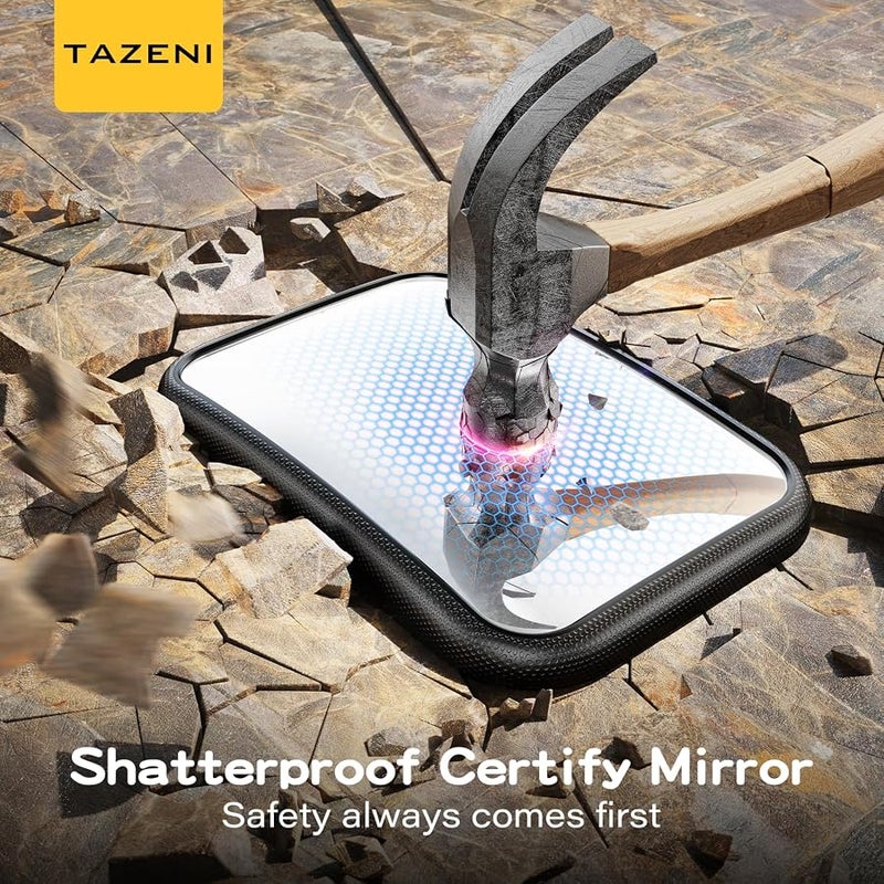 TAZENI Baby Car Mirror for Baby, Stays Stable Hook Clip (No Strap), Baby Mirror for Car Seat Mirror Rear Facing, Easy Install, Back Seat Mirrors for Car, ShatterProof & Crash Tested Baby Shower Gifts - Image 5