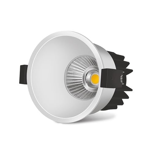 Wipro 12w Alpha Trimless COB | Warm White (2700K) | Aluminium PDC Heat Sink | Sharp Beam Angle with Reflector for Home, Office and Store Cabinet Display | Pack of 1 - Image 3