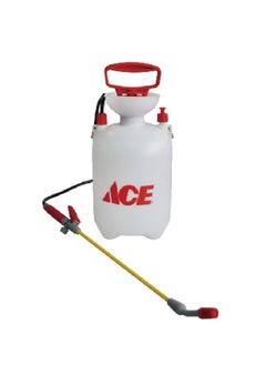 ACE Heavy-Duty Polyethylene Adjustable Nozzle Sprayer Pump White and Red 5 L SX-5B 