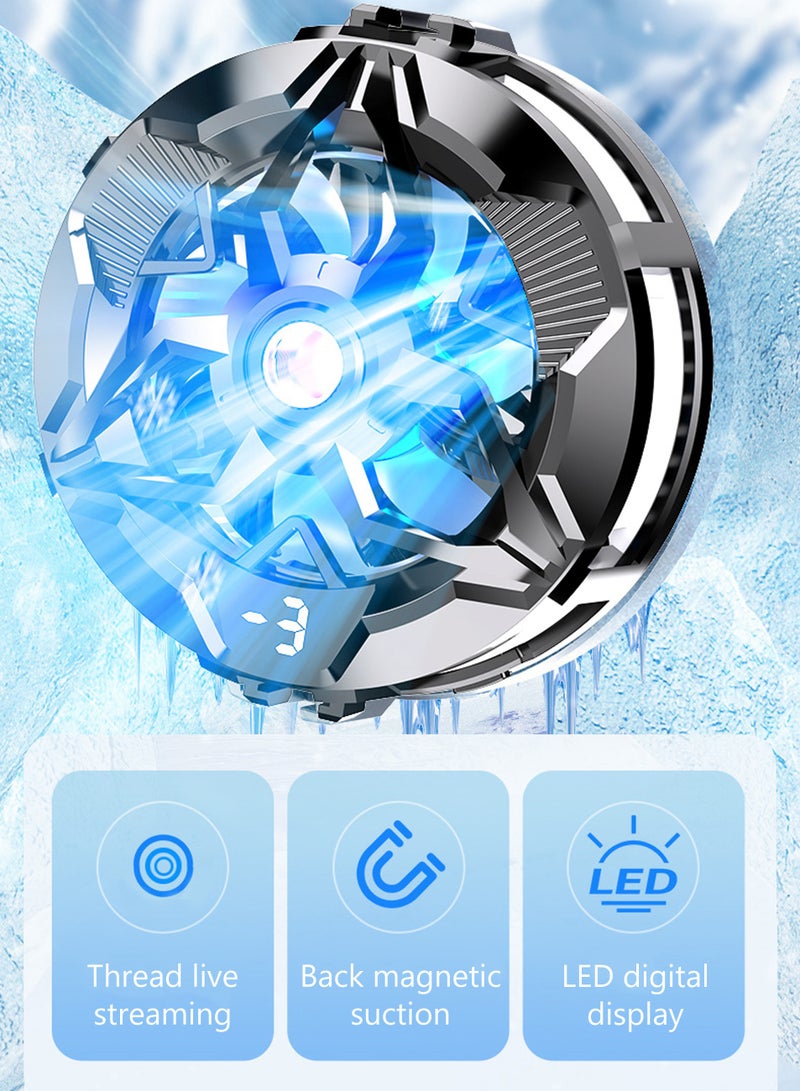 Magnetic Phone Cooler, Cell Phone Cooling Fan Portable Phone Radiator Cooling Fan, Gaming Semiconductor Cooling for Android/iPhone/iPad - Image 3