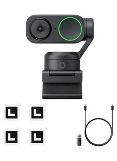 Insta360 Link 2 PTZ Dual Axis Gimbal AI-Powered 4K Webcam with 1/2" Sensor for Increased Detail, Pro Audio, Gesture Control, HDR, AI Tracking, Deskview and Streamer Mode - Built-in Privacy ProtectionLink 2 PTZ Dual Axis Gimbal AI-Powered 4K Webcam with 1/2" Sensor for Increased Detail, Pro Audio, Gesture Control, HDR, AI Tracking, Desk view and Streamer Mode - Built-in Privacy Protection  - Image 3