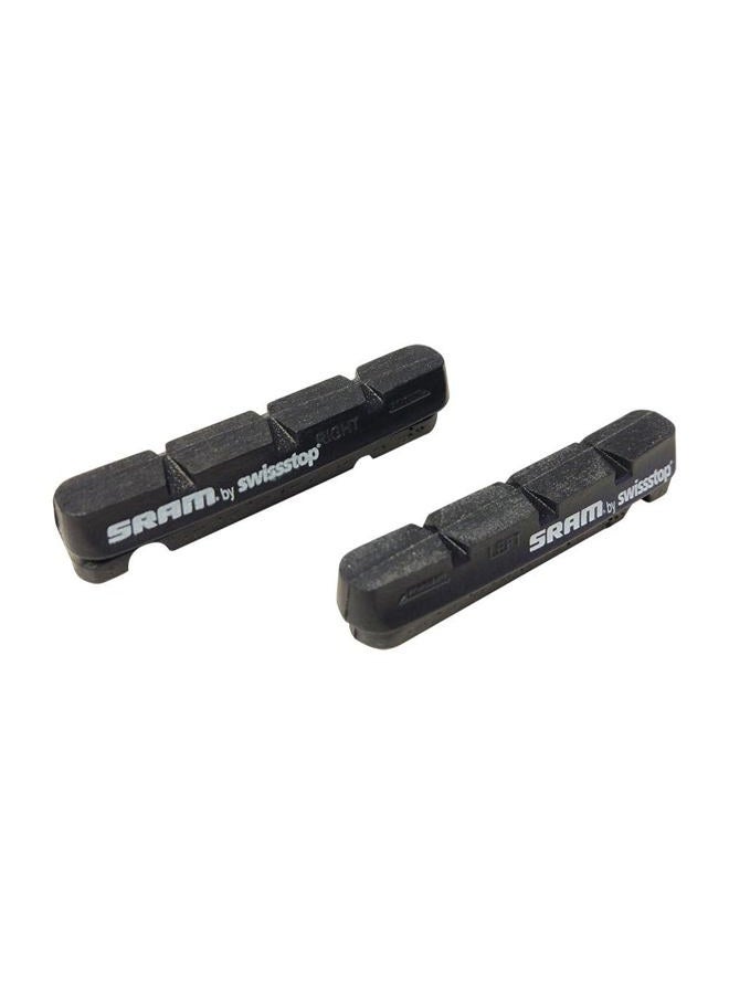 119655 Brake Pads Inserts, One Pair, Black