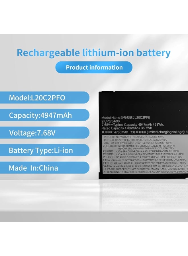 Terabyte REPLACEMENT L20C2PF0 L20M3PF0 L20C3PF0 L20C3PF0 L20L2PF0 L20B2PF0 L20M2PF0 L20M2PF8 Laptop Battery Compatible for Lenovo IdeaPad 3-14ITL6 3-15ITL6 3-17ITL6 S14 V14 V15 V17 G2-ITL G3-IAP K14 Series(7.68V 38Wh) - Image 2
