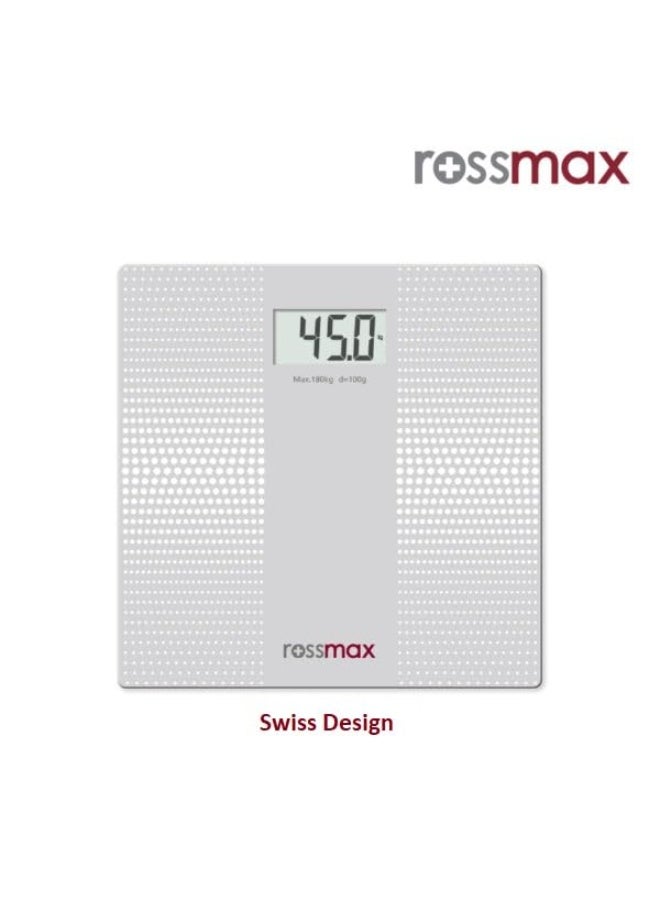 Rossmax WB101 Digital Weighing Scale - Precision Body Weight Measurement, Swiss Design Step-On Technology, LCD Display - Ideal weight machine for home fitness and health monitoring - Image 2