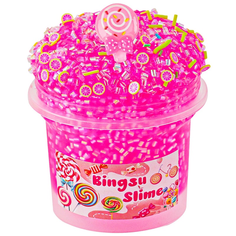 Okaybee Pink Bingsu Slime NonSticky Glimmer Crunchy Slime Slimes Party Favors for Kids Slimes Sensory Experience Toys Birthday Easter Halloween Girls BoysTeens Gift - Image 3