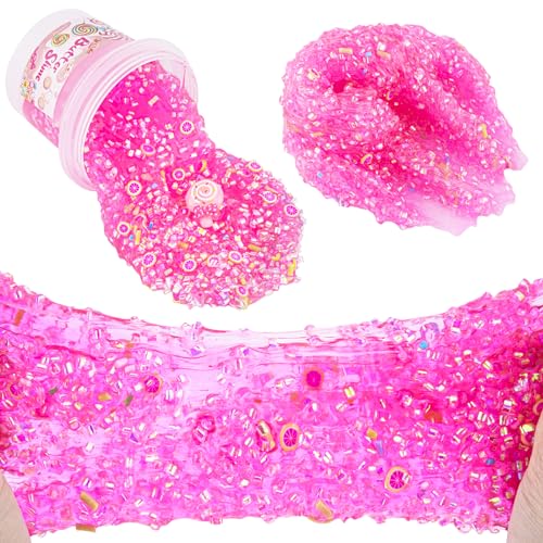 Okaybee Pink Bingsu Slime NonSticky Glimmer Crunchy Slime Slimes Party Favors for Kids Slimes Sensory Experience Toys Birthday Easter Halloween Girls BoysTeens Gift - Image 5