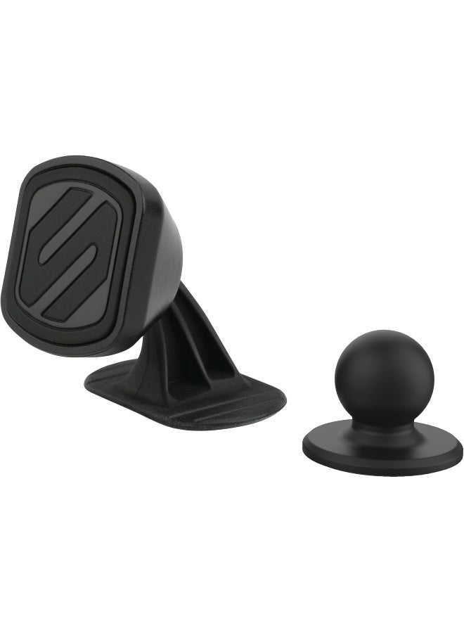 Scosche MMSD-XCES0 MagicMount Select Magnetic Mini Vertical Phone Holder, GPS Dash Mount, 360 Degree Adjustable Head, Black - Image 1