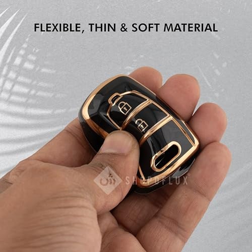 SHOPOFLUX TPU Key Cover Compatible with i10 Grand | Santro | Eon - Black, Pack of 1 - Image 4