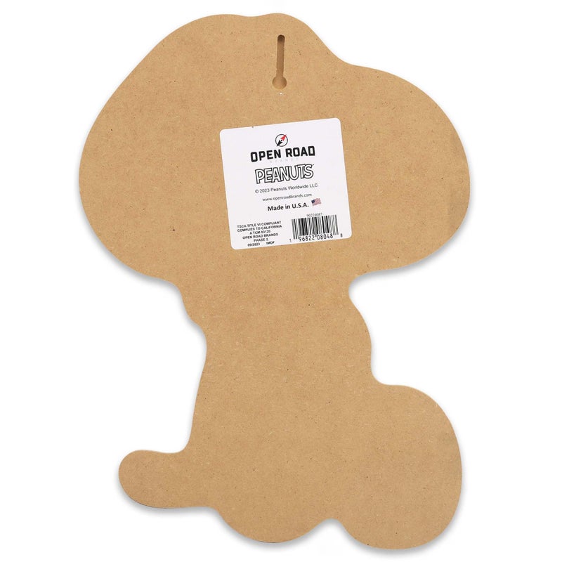 Open Road Brands Peanuts Snoopy and Woodstock Hug Wood Wall Decor - Fun Snoopy Wall Art for Kids' Bedroom or Play Room - Image 3