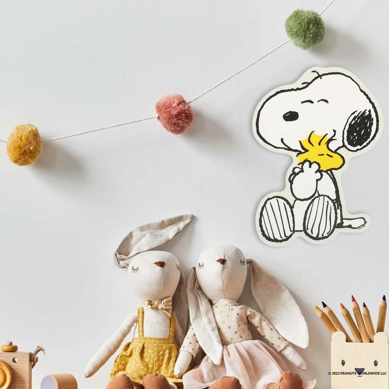 Open Road Brands Peanuts Snoopy and Woodstock Hug Wood Wall Decor - Fun Snoopy Wall Art for Kids' Bedroom or Play Room - Image 5