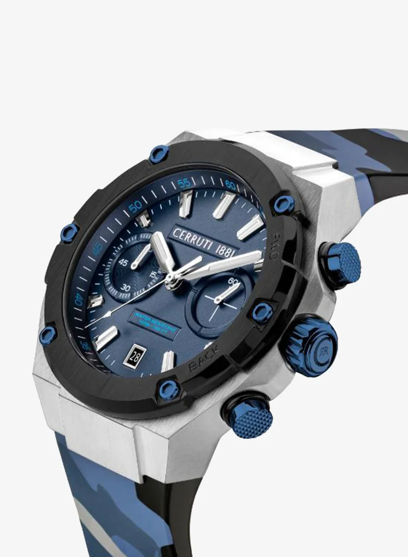 CERRUTI 1881 Silicone Strap Analog Watch