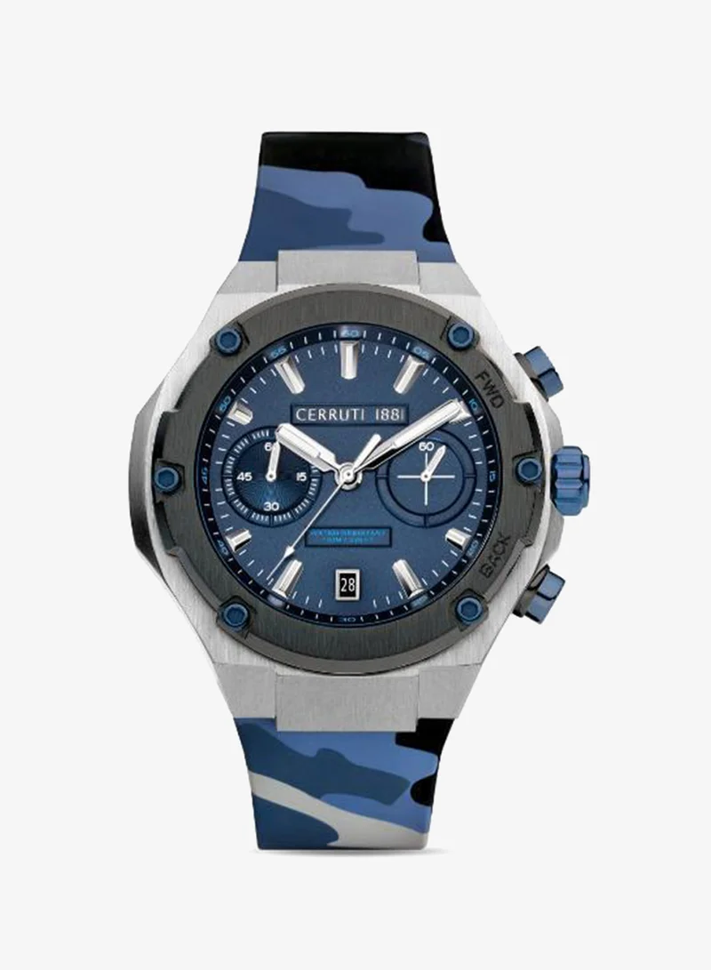 CERRUTI 1881 Silicone Strap Analog Watch