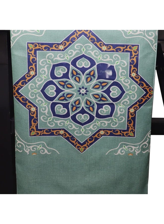 NIBEMINENT Eid Mubarak Table Runner Linen Table Runner 13x70 inches, Star Moon Table Runner, Ramadan Decoration Home Dinning Room Decoration  - Image 3