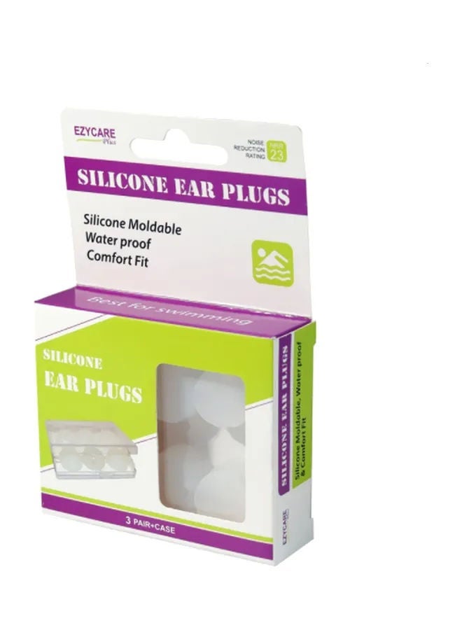 EzyCare Plus Silicone Ear Plugs 3 Pair 10103
