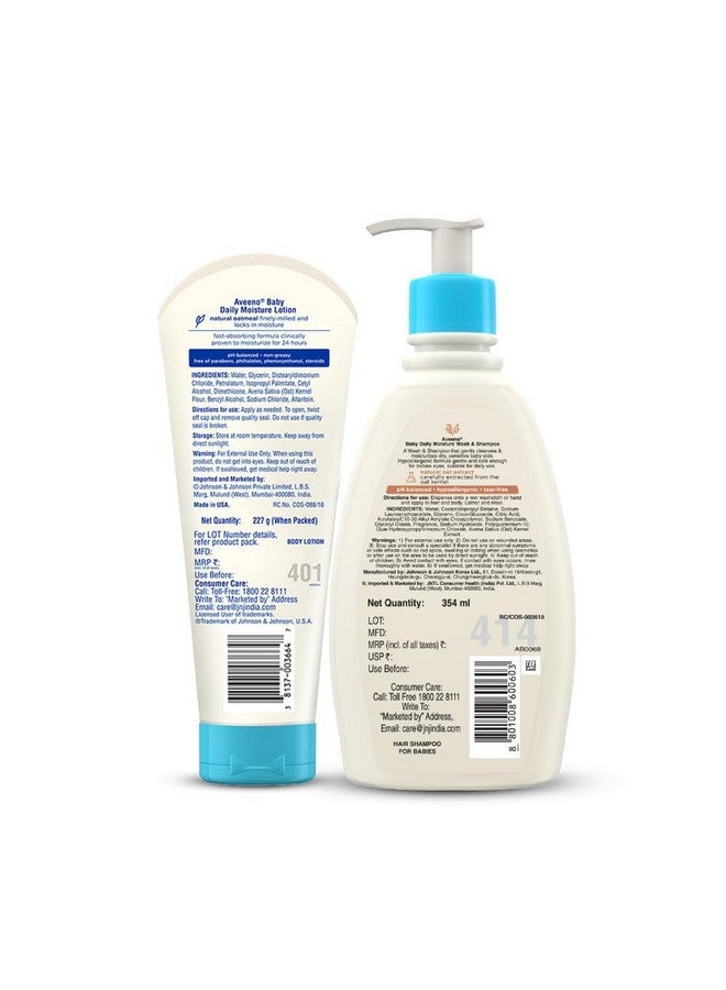 Aveeno Daily Moisturizing Combo - Aveeno Baby Daily Moisturizing Lotion 227g and Aveeno Baby Daily Moisturizing Bath 354ml - Image 2