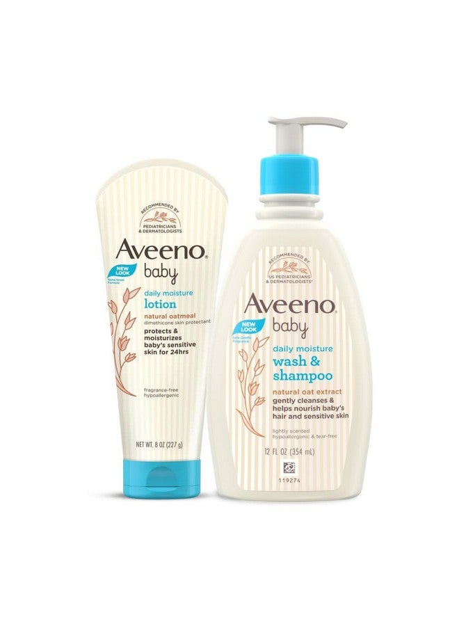 Aveeno Daily Moisturizing Combo - Aveeno Baby Daily Moisturizing Lotion 227g and Aveeno Baby Daily Moisturizing Bath 354ml - Image 1