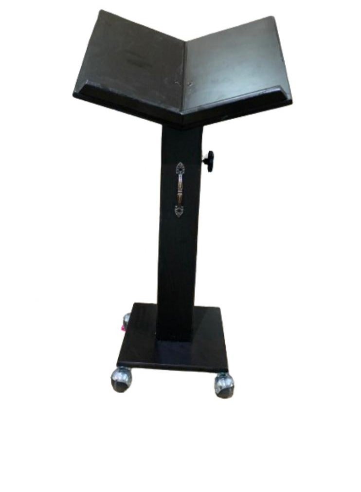 فيرونا حامل القران الكريم / حامل مصحف خشبي أسود الارتفاع قابل للتعديل