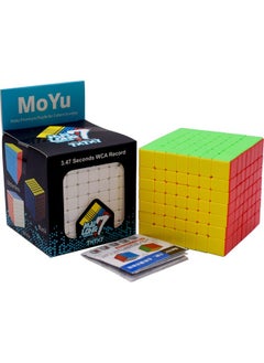 Kiditos Kiditos MoYu Meilong Cubing Classroom Professional 7X7 Cube Stickerless Speed Cube Magic Cube Puzzle  - Image 1