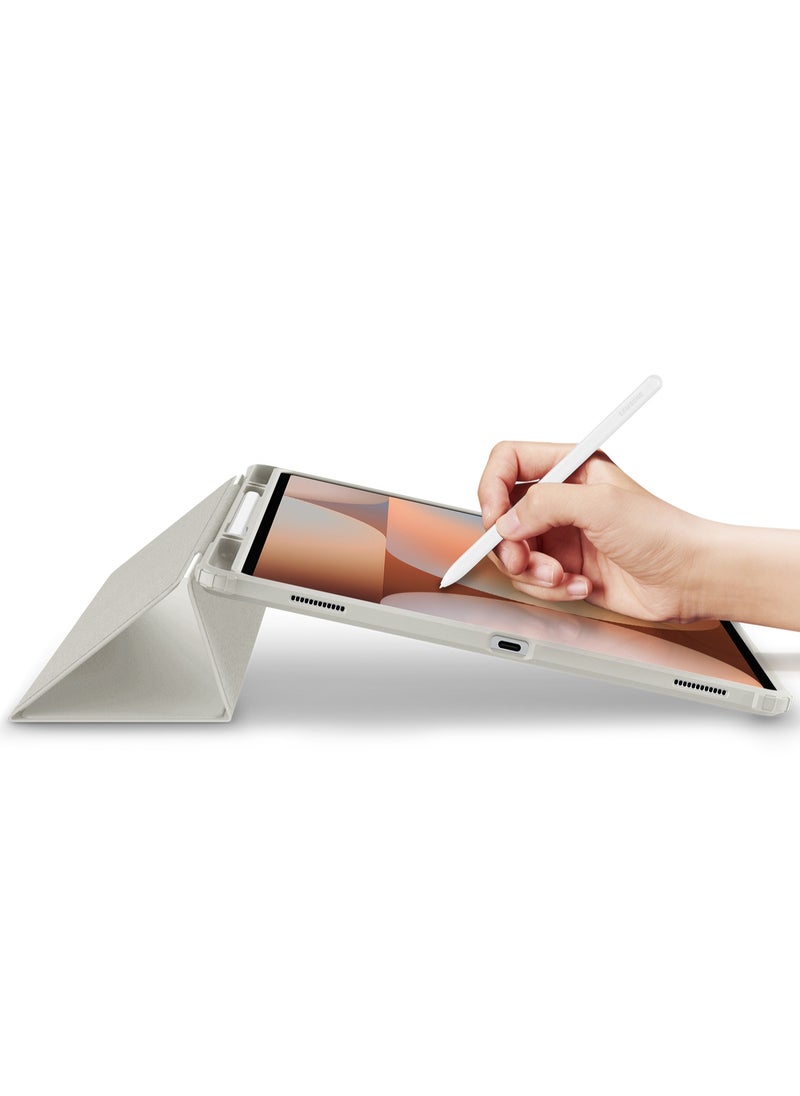 Spigen - Ultra Hybrid Pro Samsung Galaxy Tab S10 Ultra Case (2024) / Galaxy Tab S9 Ultra (2023) / Galaxy S8 Ultra Cover (2022) 14.6 inch Transparent Clear Back with S Pen Holder - Gray - Image 1