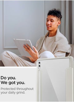 Spigen Ultra Hybrid Pro Samsung Galaxy Tab S10 Ultra Case (2024) / Galaxy Tab S9 Ultra (2023) / Galaxy S8 Ultra Cover (2022) 14.6 inch Transparent Clear Back with S Pen Holder - Gray  - Image 3