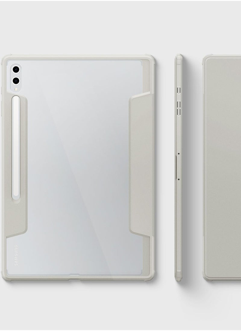 Spigen - Ultra Hybrid Pro Samsung Galaxy Tab S10 Ultra Case (2024) / Galaxy Tab S9 Ultra (2023) / Galaxy S8 Ultra Cover (2022) 14.6 inch Transparent Clear Back with S Pen Holder - Gray - Image 1