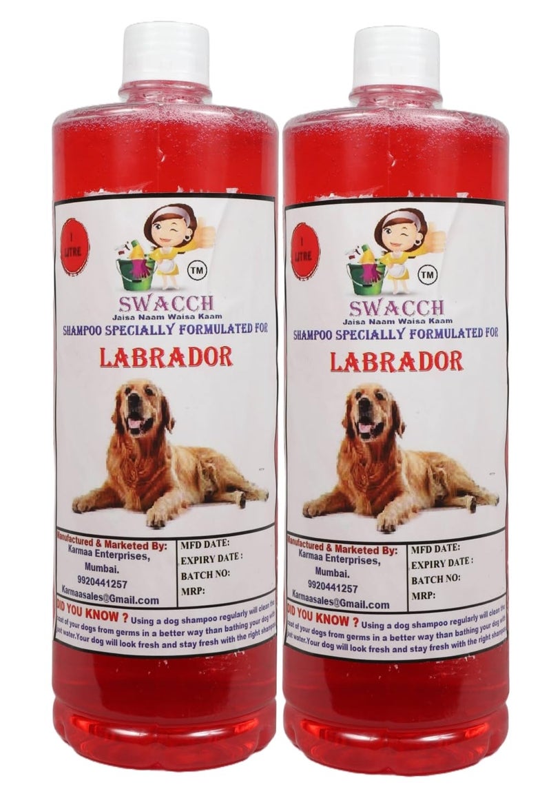 swacch Shampoo | Puppy Safe Shampoo | PH Balanced | Ditch to Itch for Labrador Dog Shampoo 2 Litre (Jasmine) + Spike Ball Chew Toy Combo Pack - Image 2