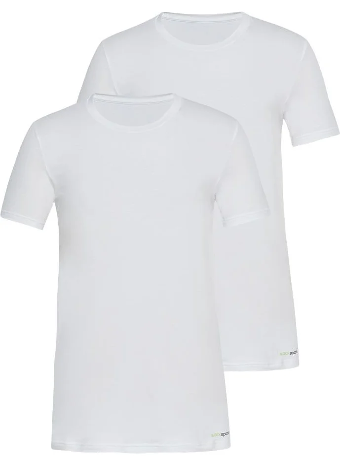 Blackspade Men's White Undershirt 2-Pack 9675