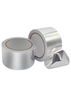 GUDOO Wide 2 Inch Longth 65 ft Heat Shield Tape Cool Tapes Aluminum Foil Heat Reflective Adhesive Heat Shield Thermal Barrier Foil Tape Self Adhesive Heat Resistant Tape for Hose Kitchen insulation and Auto  - Image 1
