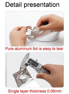 GUDOO Wide 2 Inch Longth 65 ft Heat Shield Tape Cool Tapes Aluminum Foil Heat Reflective Adhesive Heat Shield Thermal Barrier Foil Tape Self Adhesive Heat Resistant Tape for Hose Kitchen insulation and Auto  - Image 5