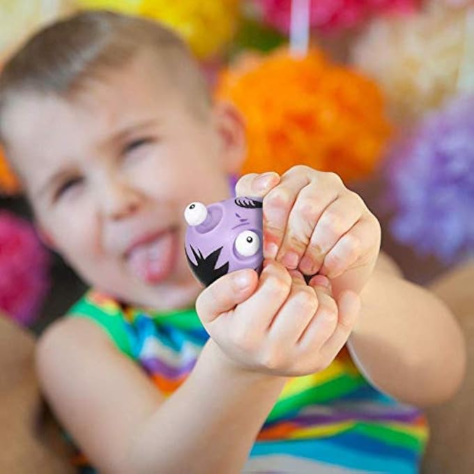 ArtCreativity Zombie with Pop Out Eyes, Set of 12, Fun Squeezy Stress Relief Toys for Kids, Halloween Party Favors and Non-Candy Trick or Treat Supplies, Birthday Goodie Bag Fillers - Image 5