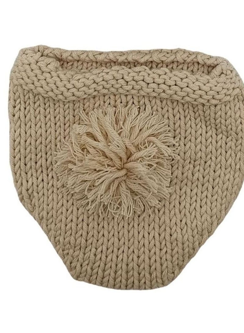 واي آند دي 3 دعائم تصوير للأطفال حديثي الولادة زي أرنب كروشيه طقم قبعة للصور من سن 0 إلى 6 أشهر - Image 4